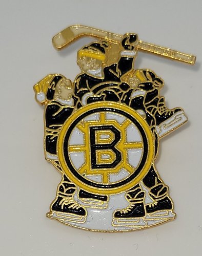 Eishockeypin 3 Spieler Boston Bruins mit Logo