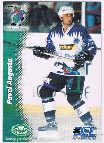 DEL Playerkarte 1999/00 Pavel Augusta Moskitos Essen