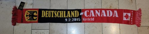 Fanschal Länderspiel Deutschland gegen Canada 09.02.2005