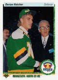 Upper Deck 1990/91 #359 Derian Hatcher RC Übergangshologramm Karte