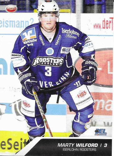 Playerkarte #248 – Marty Wilford – Iserlohn Roosters – DEL 2009/2010