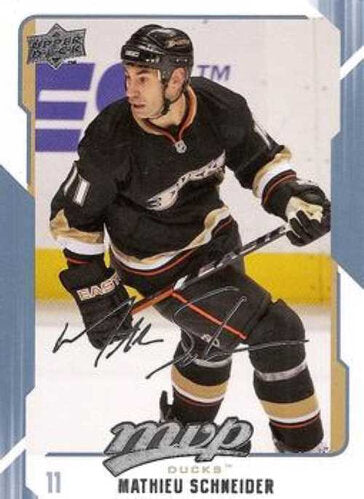 2008-09 Upper Deck MVP #6 Mathieu Schneider Anaheim Ducks