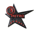 DEG Metro Stars Logo Pin silber – gebraucht 30x30 mm