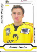 Autogrammkarte Krefeld Pinguine 2003/04 Jonas Lanier 7x9,5 cm