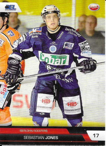 DEL Playerkarte Sebastian Jones – Iserlohn Roosters 2008/2009