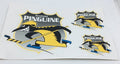 Aufkleber-Postkarte Krefeld Pinguine Logo – 3 Sticker