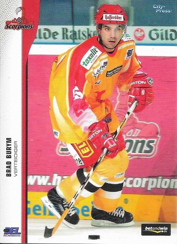 Playerkarte 2005/2006 #122 Brad Burym Hannover Scorpions