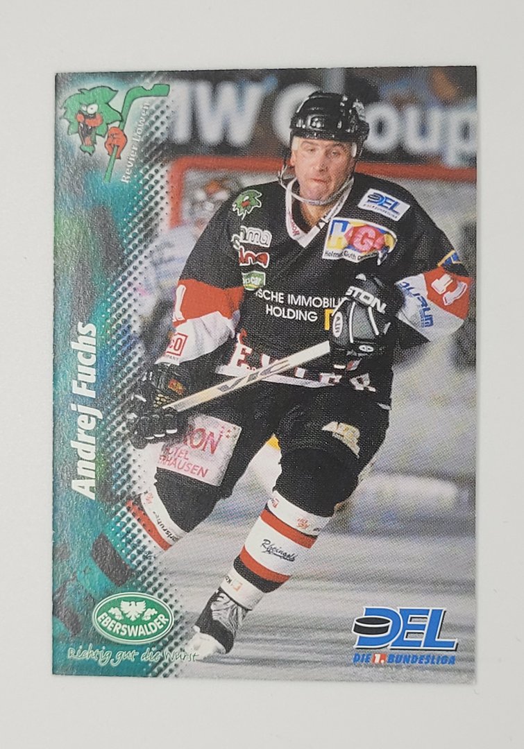 1999/2000 Powerplay #298 Andrej Fuchs – Revier Löwen Oberhausen (Base Card)