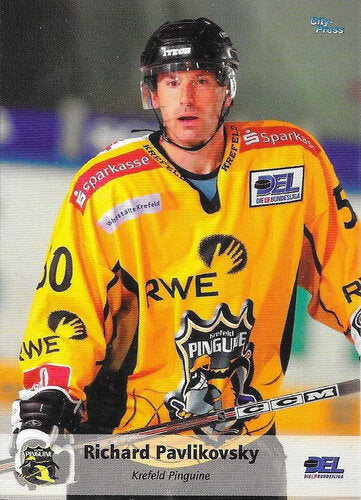 Playerkarte Richard Pavlikovský #137 – Krefeld Pinguine 2006/2007 – City Press