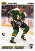 1991-92 Upper Deck #158 Brian Glynn RC Diamond Logo Hologramm
