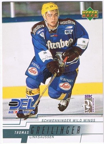 Playerkarte Thomas Greilinger Schwenninger Wild Wings 2000/2001 Upper Deck
