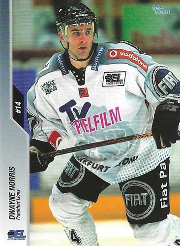 DEL Playerkarte 2003-04 Dwayne Norris Frankfurt Lions