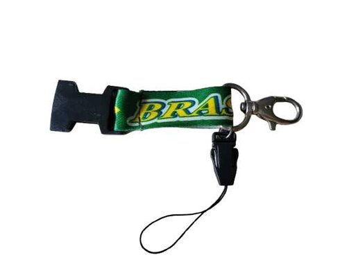 Schlüsselband mit Karabiner Brasil