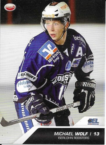 Playerkarte 2009/2010 #255 Michael Wolf Iserlohn Roosters