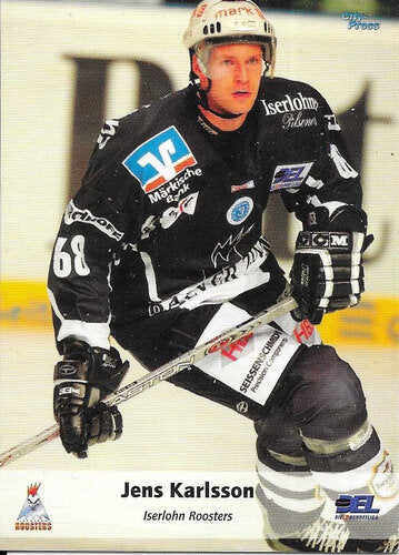 DEL Playerkarte Jens Karlsson – Iserlohn Roosters 2006/2007