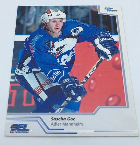 Sascha Goc 2002/2003 City Press #238 Adler Mannheim Playerkarte