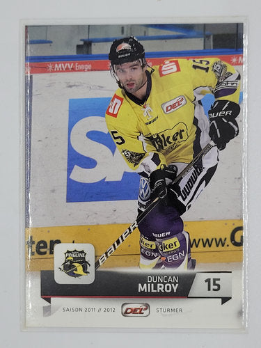 Playerkarte 2011/2012 #DEL-352 Duncan Milroy  Krefeld Pinguine