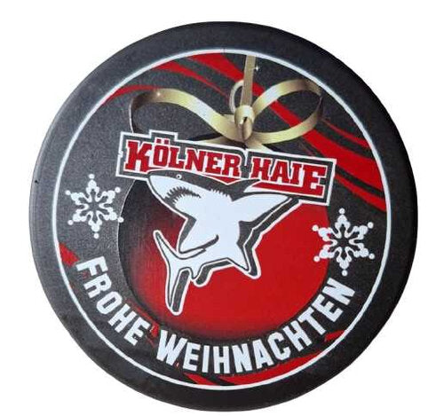 Kölner Haie Weihnachts Eishockeypuck Sammlerauflösung