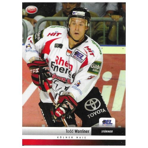 Eishockey Sammelkarte DEL 2007/2008 Nummer 207 Todd Warriner Kölner Haie Base Card Vorderseite