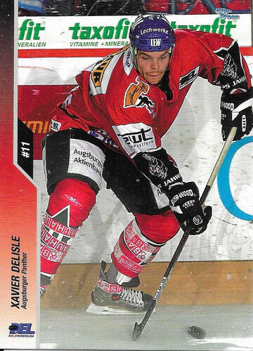 2003/2004 City-Press #021 Xavier Delisle – Augsburger Panther (Base Card)