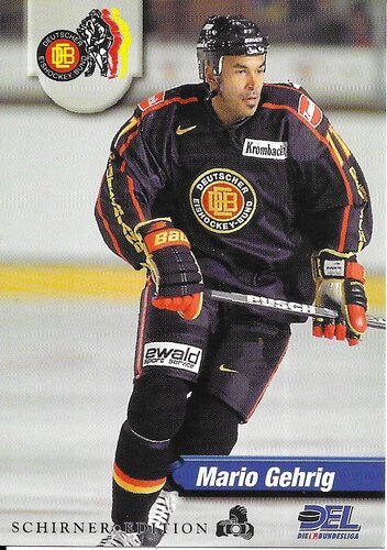 Mario Gehrig Playerkarte DEL 1998/1999 #336 Deutsche Nationalmannschaft