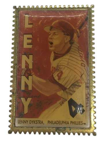 Lenny Dykstra Briefmarken Pin Philadelphia Eagles Sammlerpin