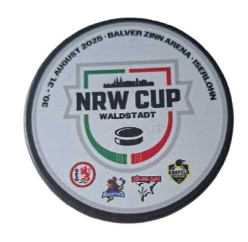 NRW Cup 2025 Eishockeypuck Iserlohn Krefeld DEG Köln Sammler