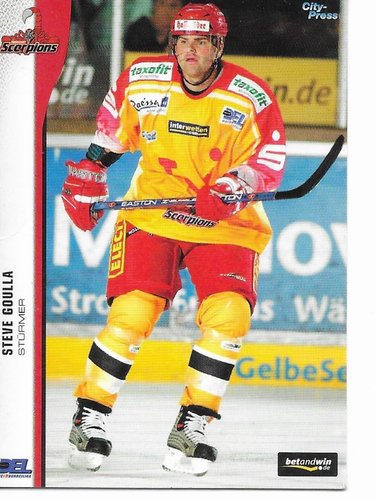 Playerkarte 2005/2006 #138 Steve Goulla Hannover Scorpions