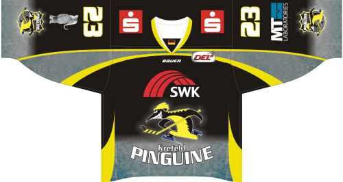 Krefeld Pinguine Christian Ehrhoff Fantrikot Schwarz XXL Nr. 55