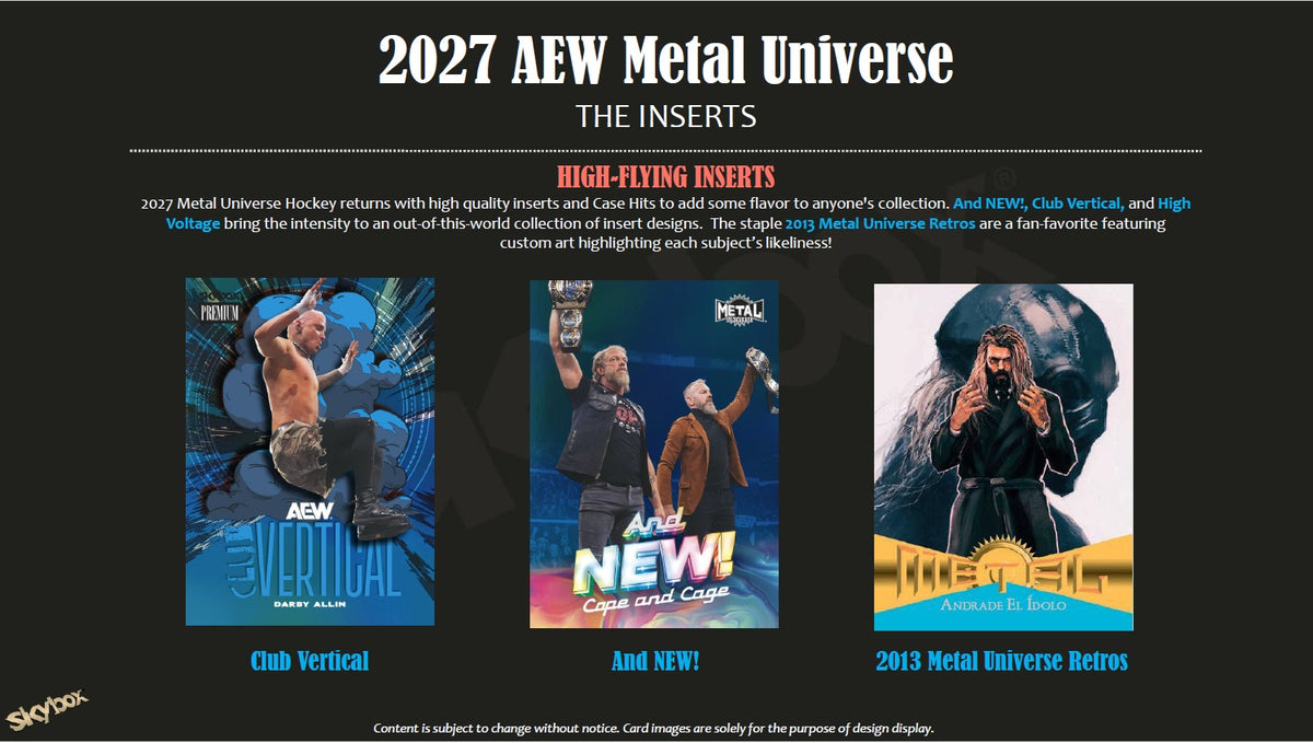 [VORBESTELLUNG] 2027 Upper Deck Skybox Metal Universe AEW Wrestling - Mass Blaster Box