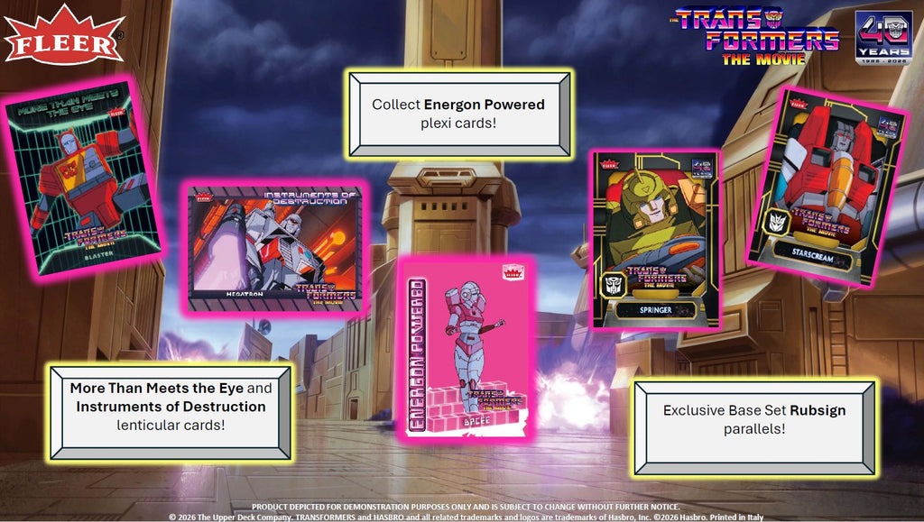Fleer The Transformers: The Movie 40th Anniversary Hobby Box (Vorbestellung)
