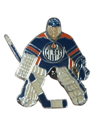 Edmonton Oilers Pin Goalie – NHL Torwart Sammlerstück mit Verschluss