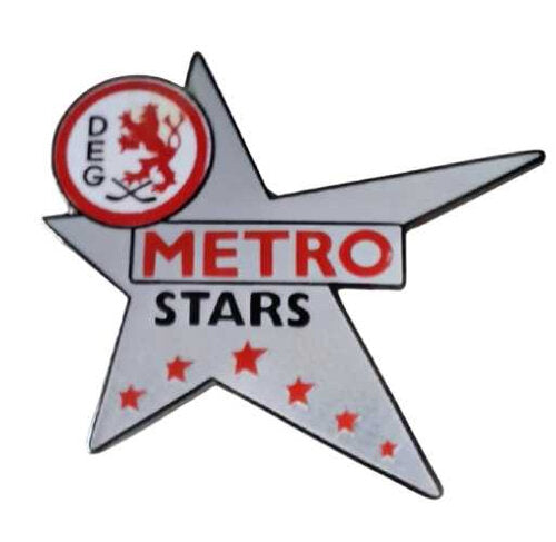 DEG Metro Stars Logopin Sammlerauflösung mit Schmetterlingsverschluss