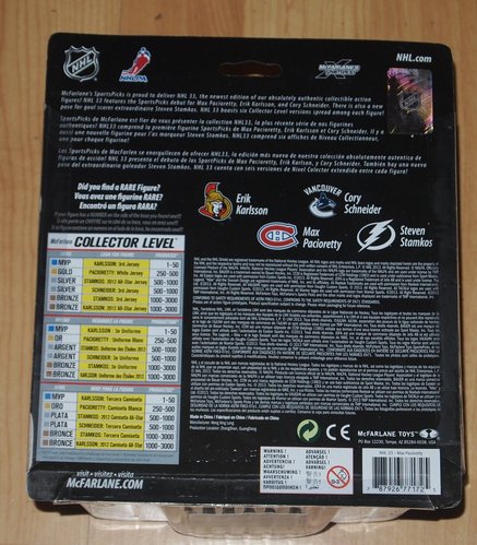 McFarlane NHL Figur Max Pacioretty Montéal Canadiens Serie 33 Sammleredition