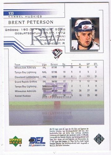 Playerkarte Brent Peterson Kassel Huskies