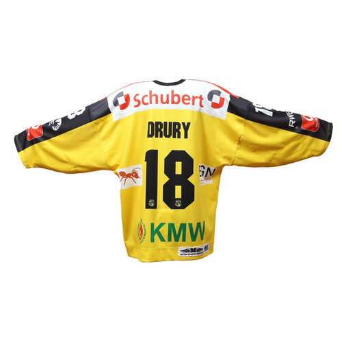 Game-Worn Trikot Krefeld Pinguine 2005 Playoffs – Ted Durry