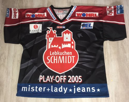 Play-off Trikot 2005 Herbert Vasiljevs Nürnberg Ice Tigers
