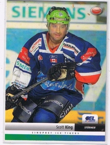 DEL 2007-08 Scott King #239 Sinupret Ice Tigers City Press