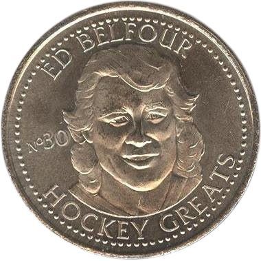 1996-97 Got-Um NHLPA Hockey Greats Coins Ed Belfour - Chicago Blackhawks