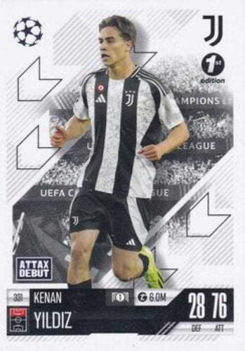 Topps Match Attax 2024/25 #331 Kenan Yildiz First Edition