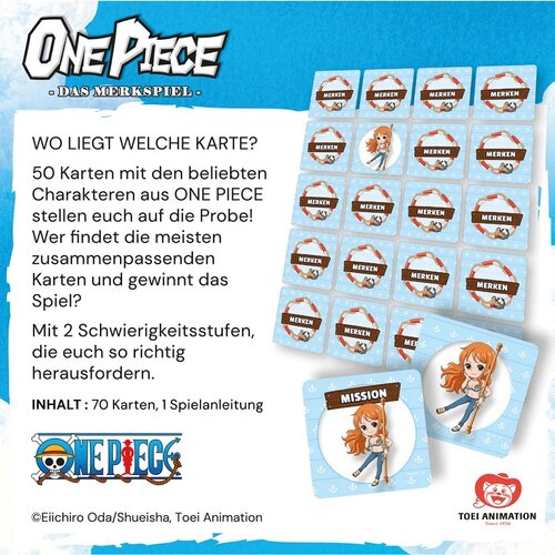 One Piece  Memoryspiel  mit 50 Karten