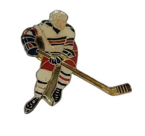 Eishockey-Pin Trikotform „Wing“ – Rot-Weiß-Schwarz