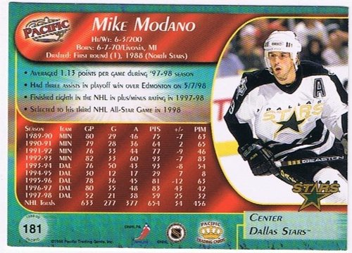 1998/1999 Paciffic #25 Mike Modano Dallas Stars