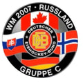 Eishockeypin DEB WM 2007 Russland Gruppe C – Butterflyverschluss