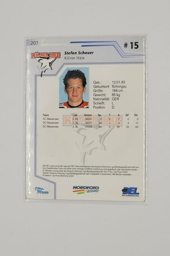 Playerkarte 2002/2003 Stefan Schauer #207 Kölner Haie
