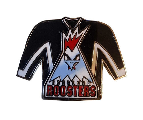 Eishockeypin Trikotform – Nostalgisches Iserlohn Roosters Logo, Butterfly