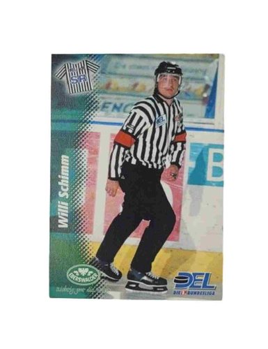 1999/2000 Powerplay #414 Willi Schimm – Schiedsrichter (Base Card)
