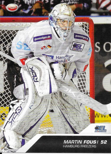 Playerkarte Martin Fous #182 – Hamburg Freezers 2009/2010 City Press