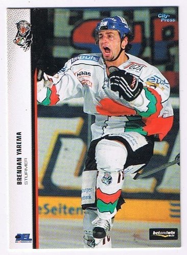 2005/2006 City-Press #018 Brendan Yarema – Augsburger Panther (Serie 1 Base Card)
