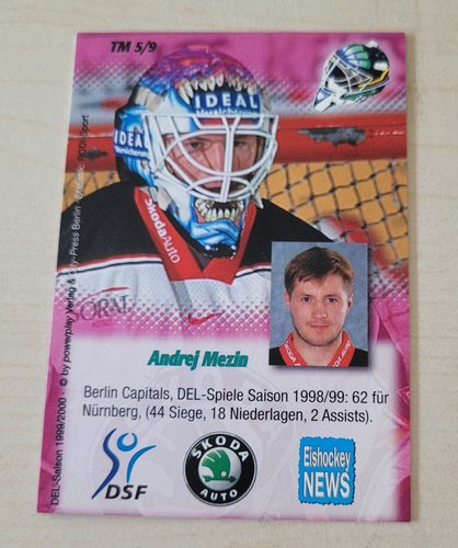 Playerkarte 1999/2000 #TM5 Andrej Mezin Berlin Capitals